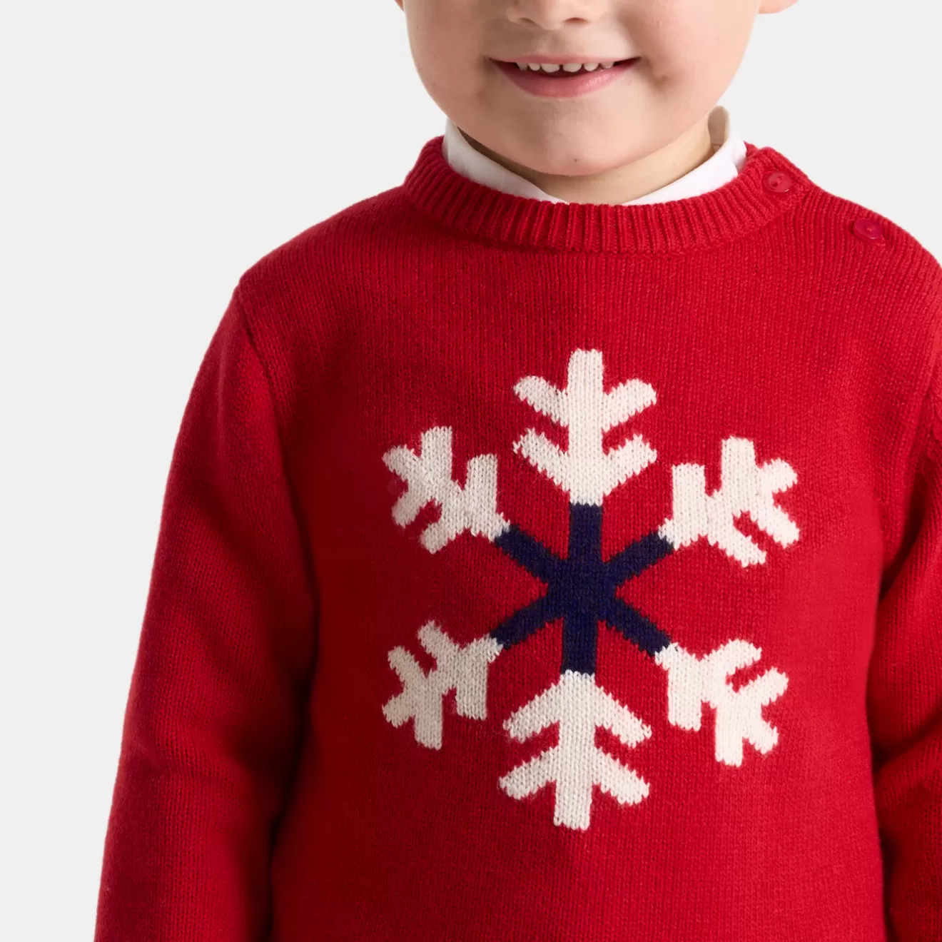 BOY Jacadi Sweaters, Sweatshirts And Cardigans | Baby boy intarsia snowflake sweater