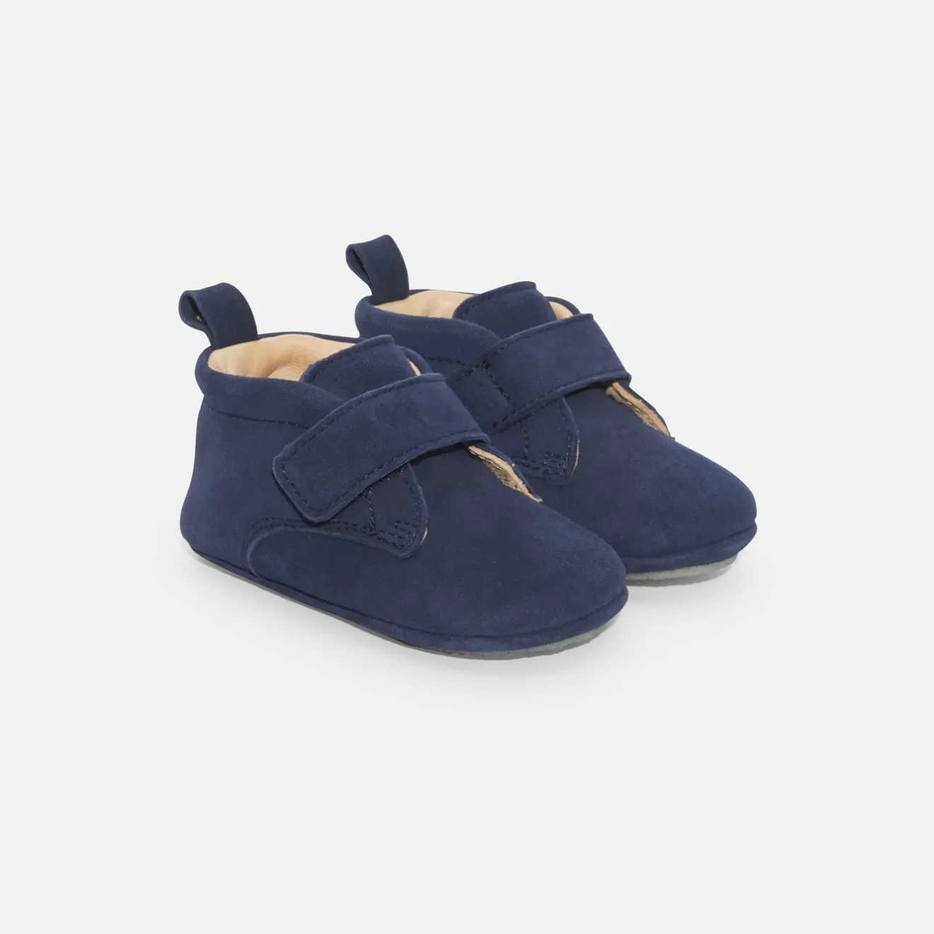 BOY Jacadi Slippers | Soft Leather Slippers | Baby boy leather slippers