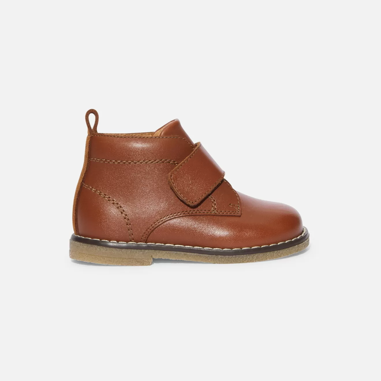 BOY Jacadi Ankle Boots | Baby boy smooth leather booties