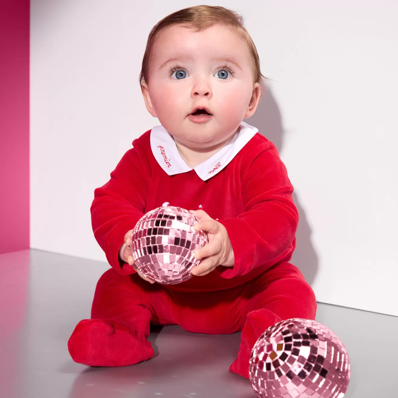BOY Jacadi Pajamas | Baby Christmas velvet pajamas