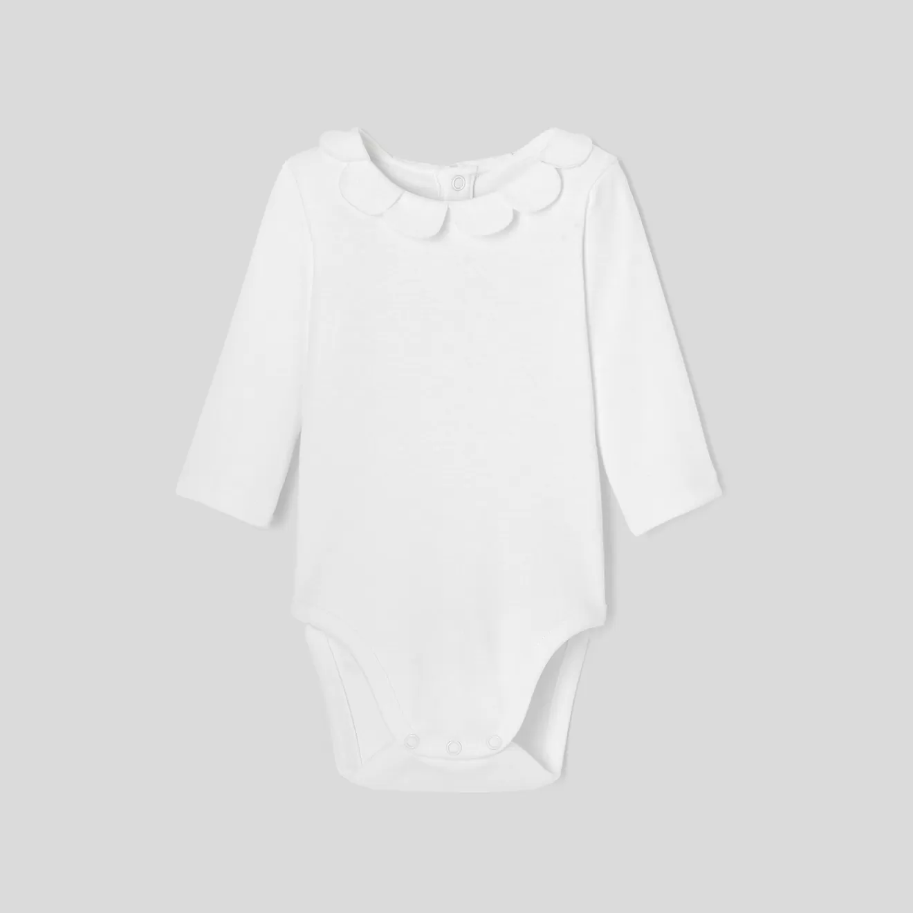 Jacadi Bodysuits | Baby girl bodysuit with petal collar