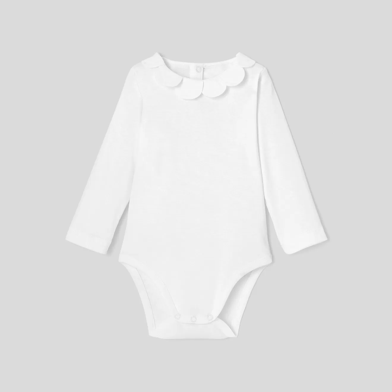 Jacadi Bodysuits | Baby girl bodysuit with petal collar