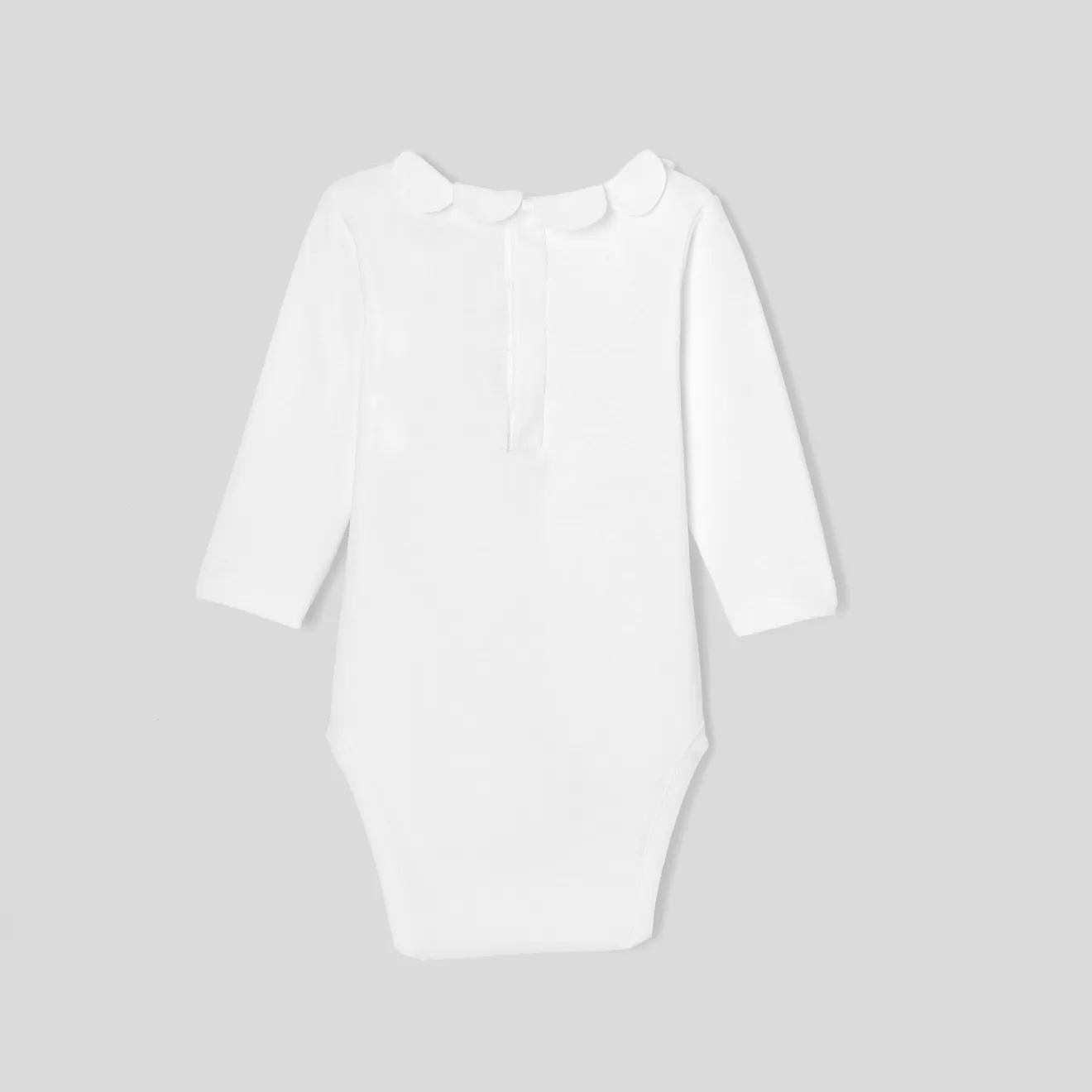 Jacadi Bodysuits | Baby girl bodysuit with petal collar