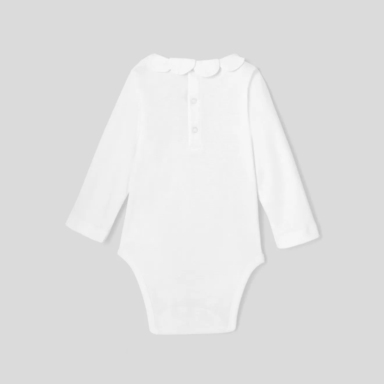 Jacadi Bodysuits | Baby girl bodysuit with petal collar