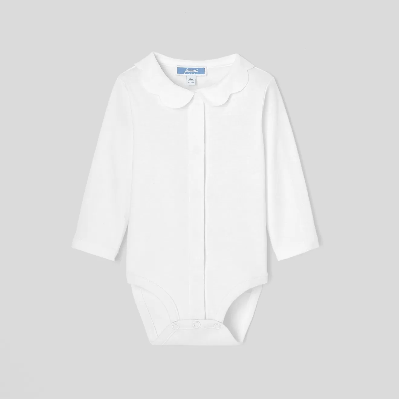 Jacadi Bodysuits | Baby girl bodysuit with scalloped collar