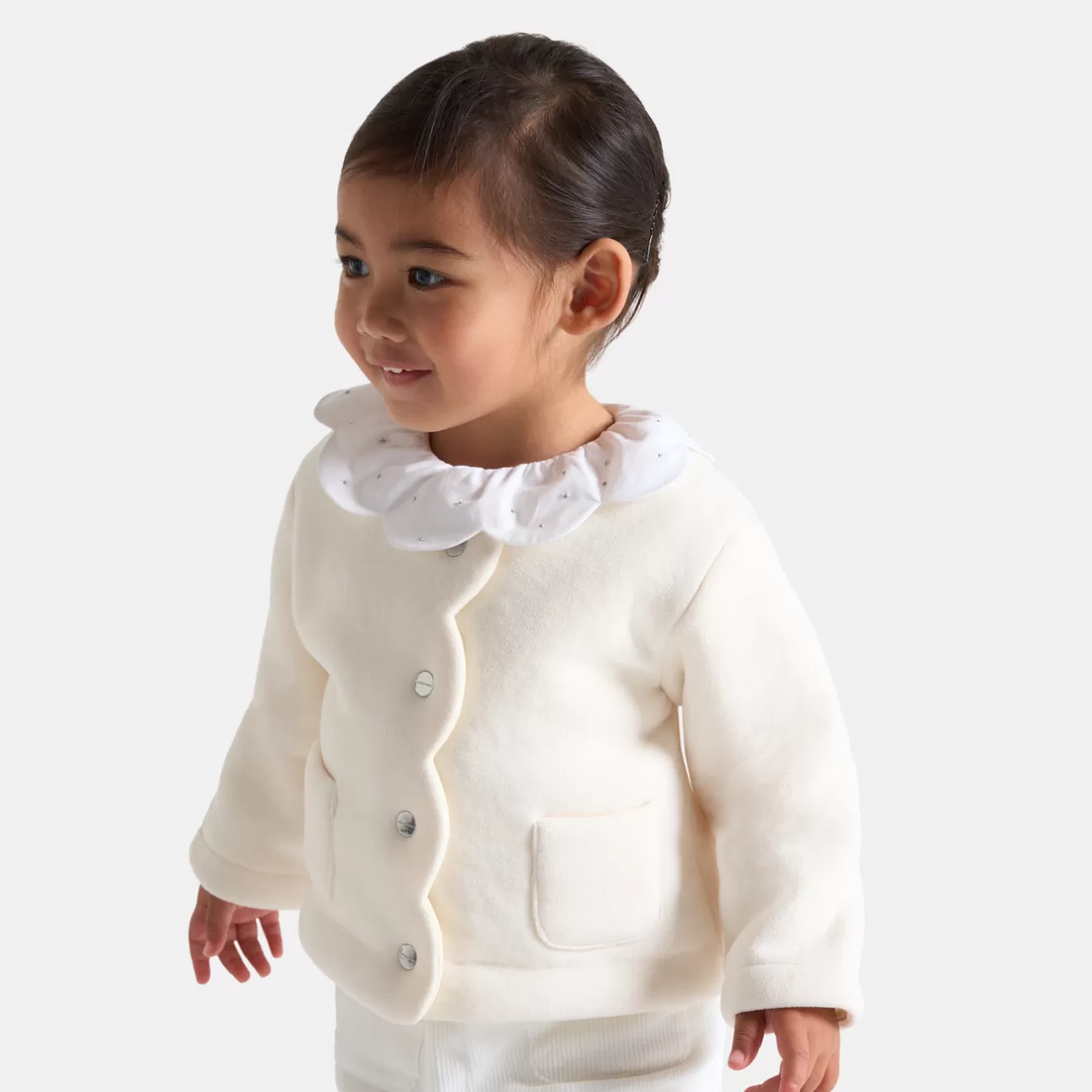 Jacadi Cardigans, Sweaters And Sweatshirts | Baby girl fleece cardigan