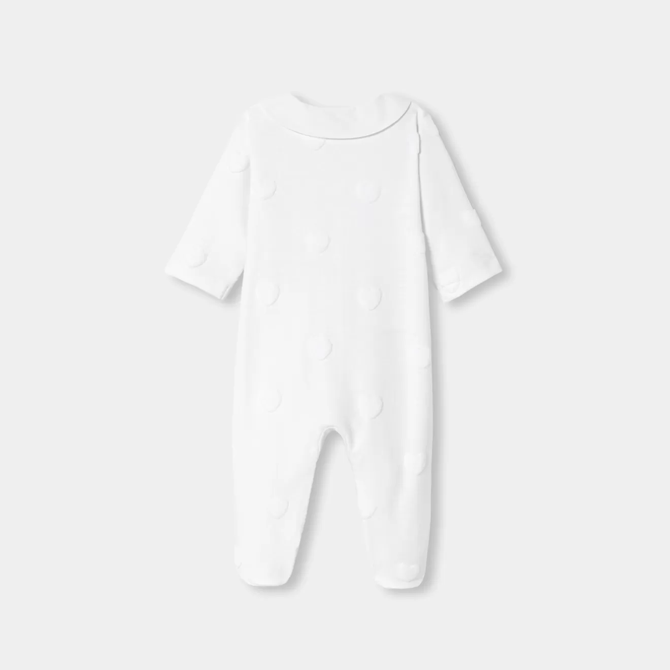 Jacadi Pajamas | Baby girl jersey pajamas with cloud motif