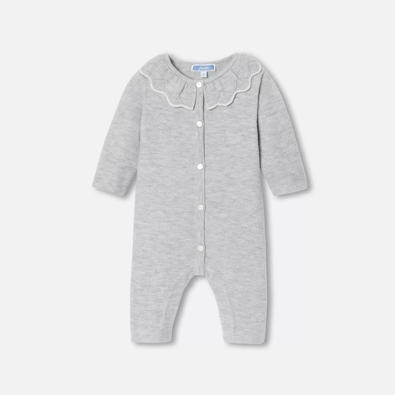 Jacadi Bloomers, Overalls And Sets | Baby girl jumpsuit in garter stitch