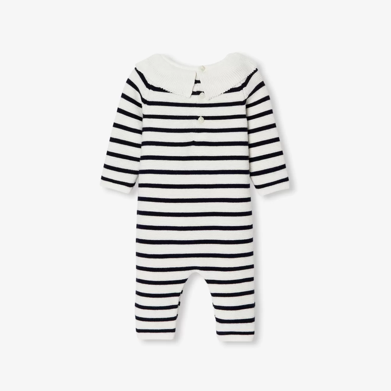 Jacadi Bloomers, Overalls And Sets | Baby girl jumpsuit in garter stitch