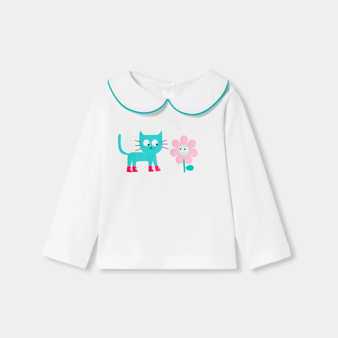 Jacadi Polos And T-Shirts | Baby girl long-sleeved T-shirt