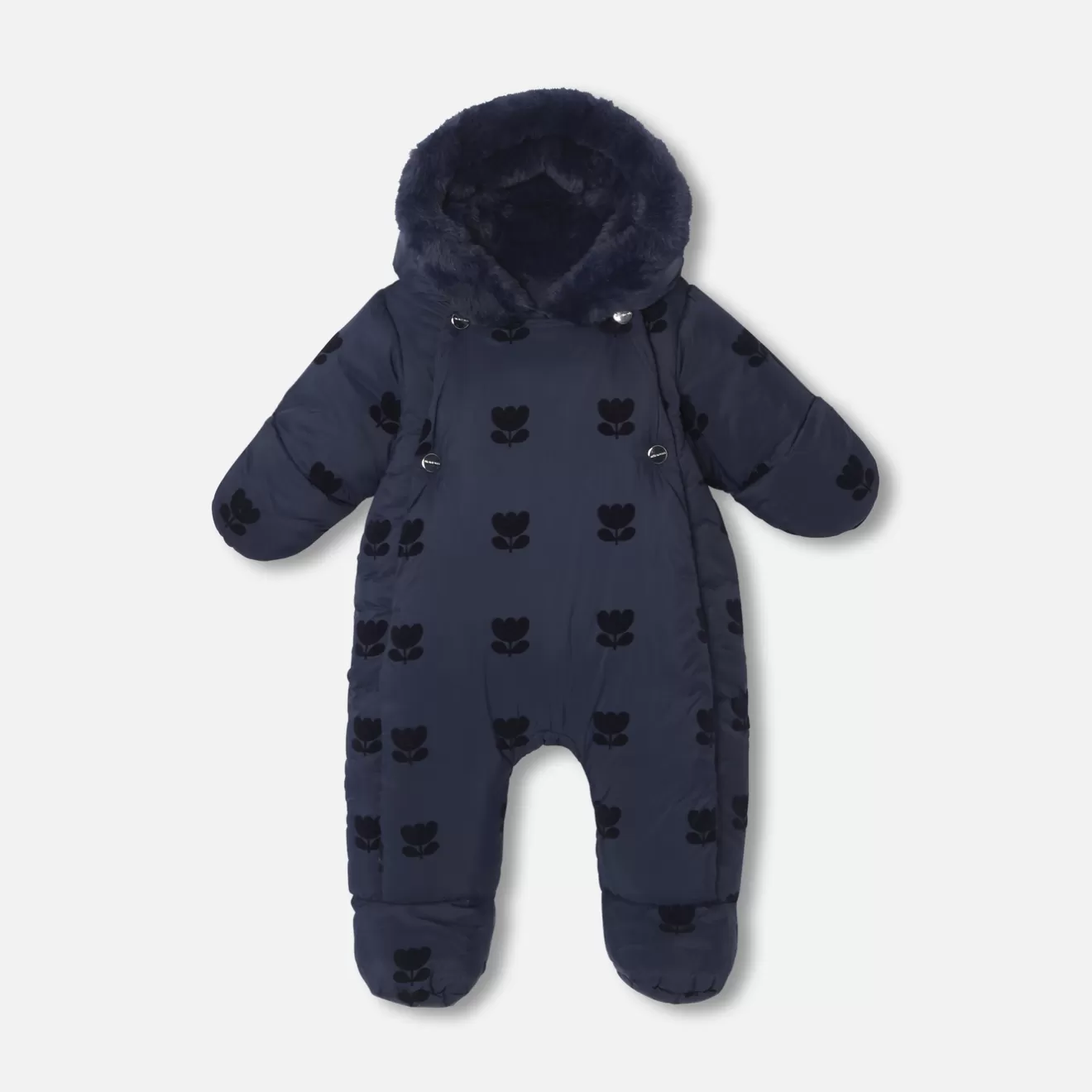 Jacadi Coats And Outerwear | Baby Snowsuits & Burnous | Baby girl nylon snowsuit