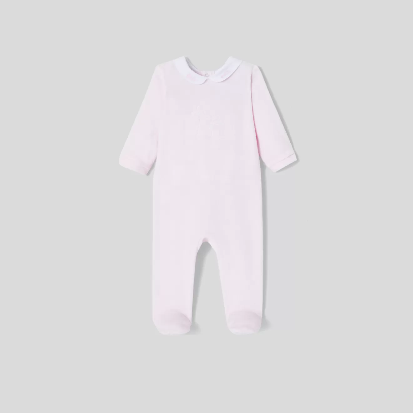 Jacadi Pajamas | Baby girl pajamas in velvet bouclette