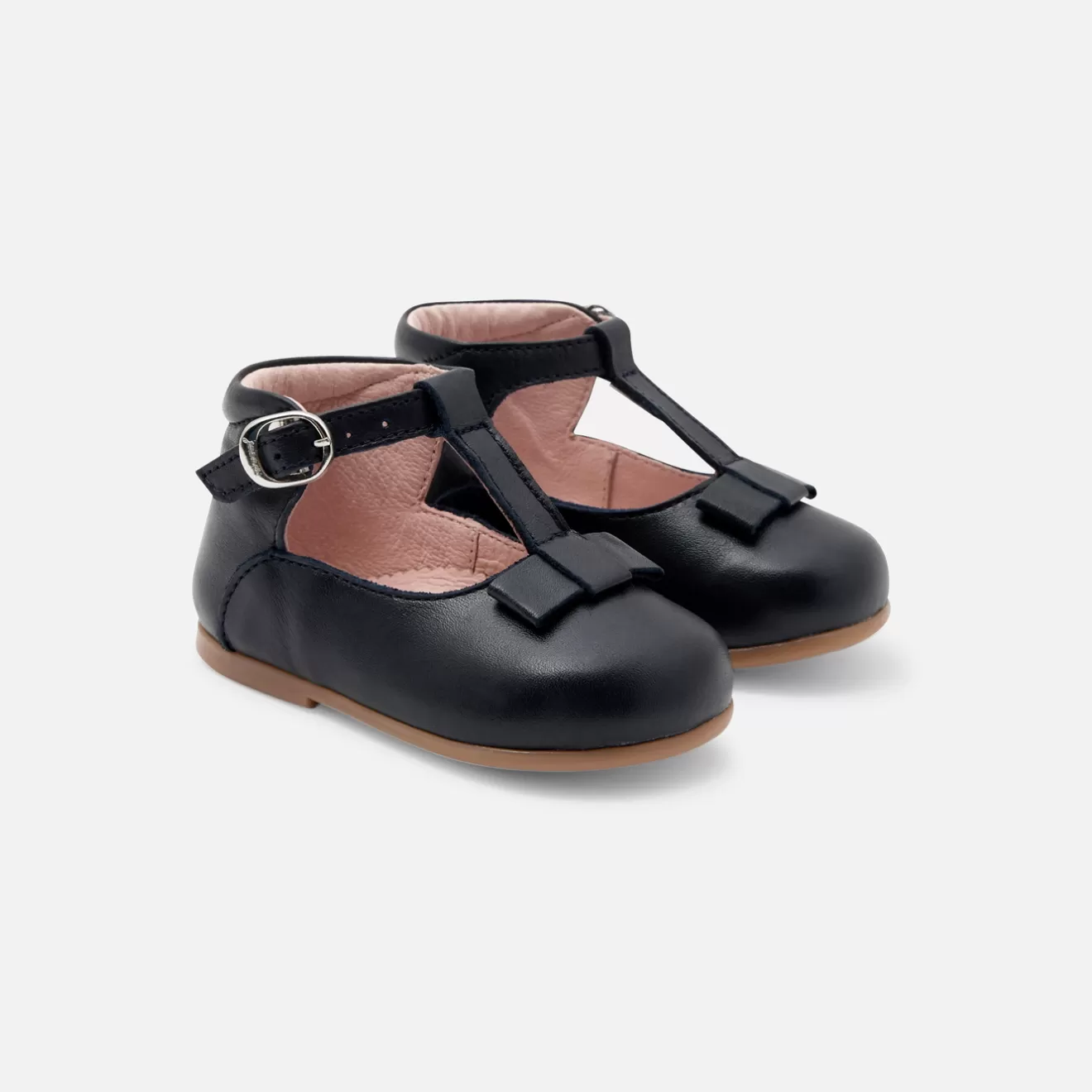 Jacadi Mary Janes, T-Straps And Ballet Flats | Baby girl smooth leather t-bar shoes