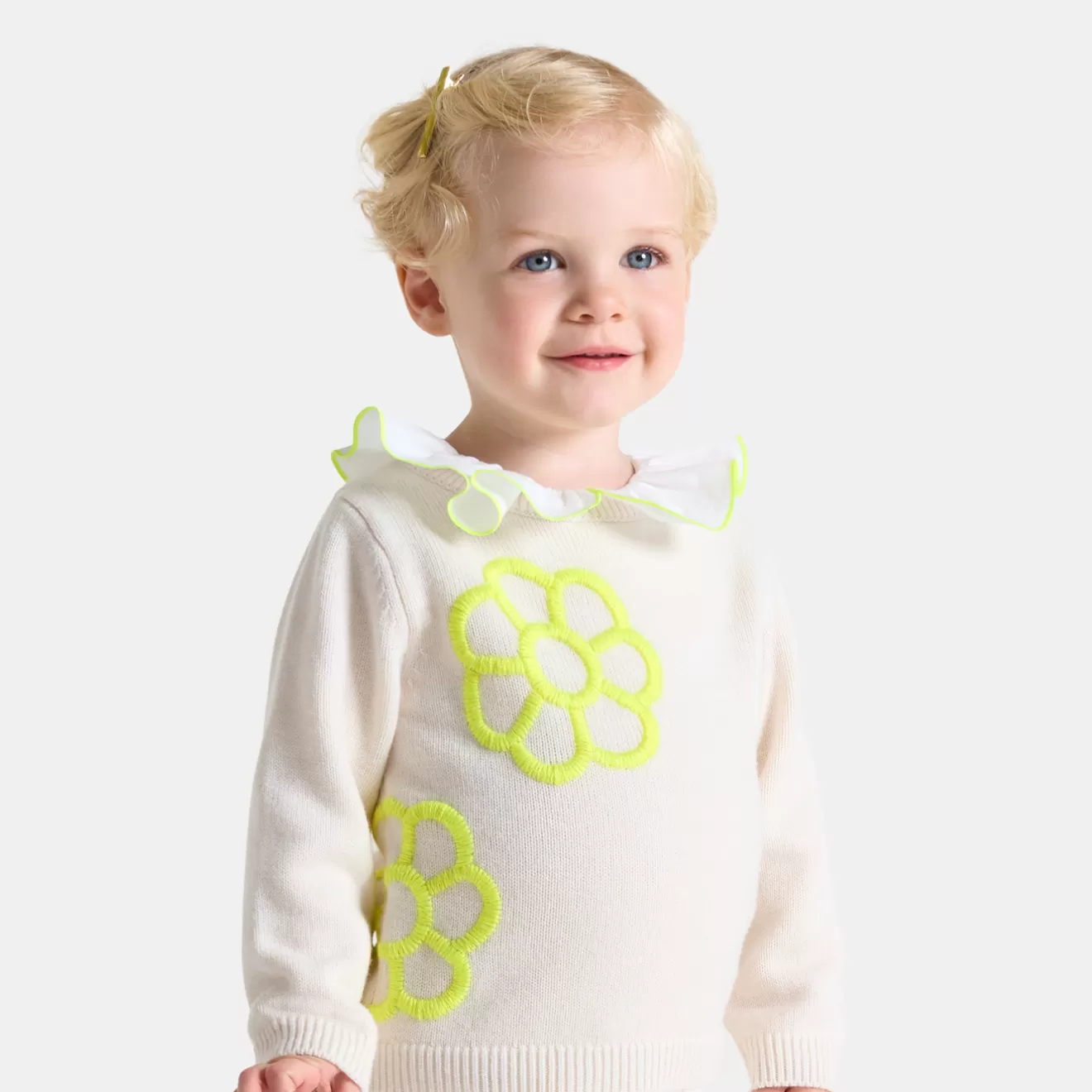 Jacadi Cardigans, Sweaters And Sweatshirts | Baby girl sweater with embroidered flowers
