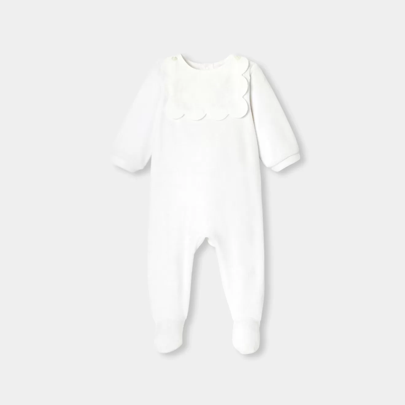 Jacadi Pajamas | Baby girl velvet bouclette pajamas