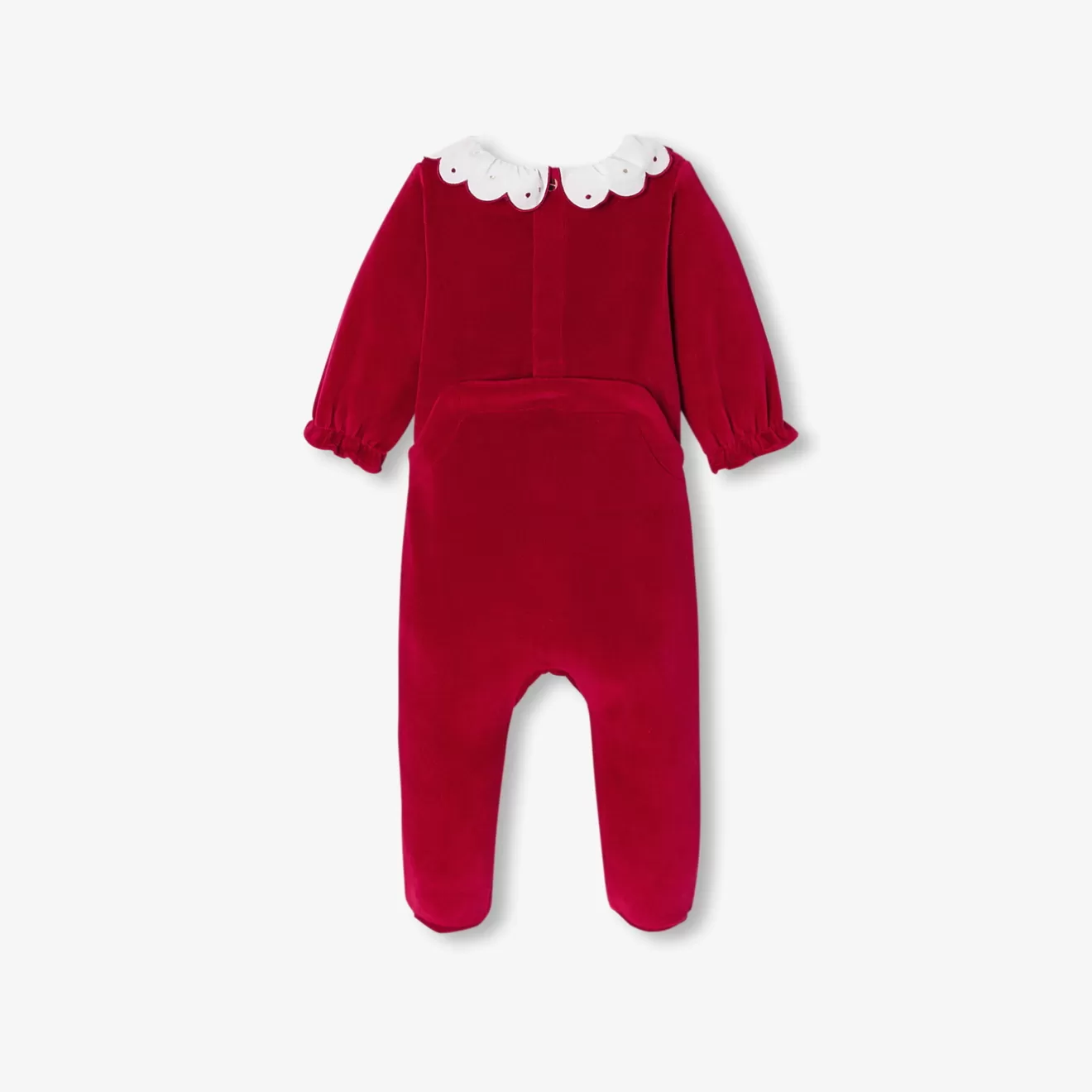 Jacadi Pajamas | Baby girl velvet Holiday pajamas