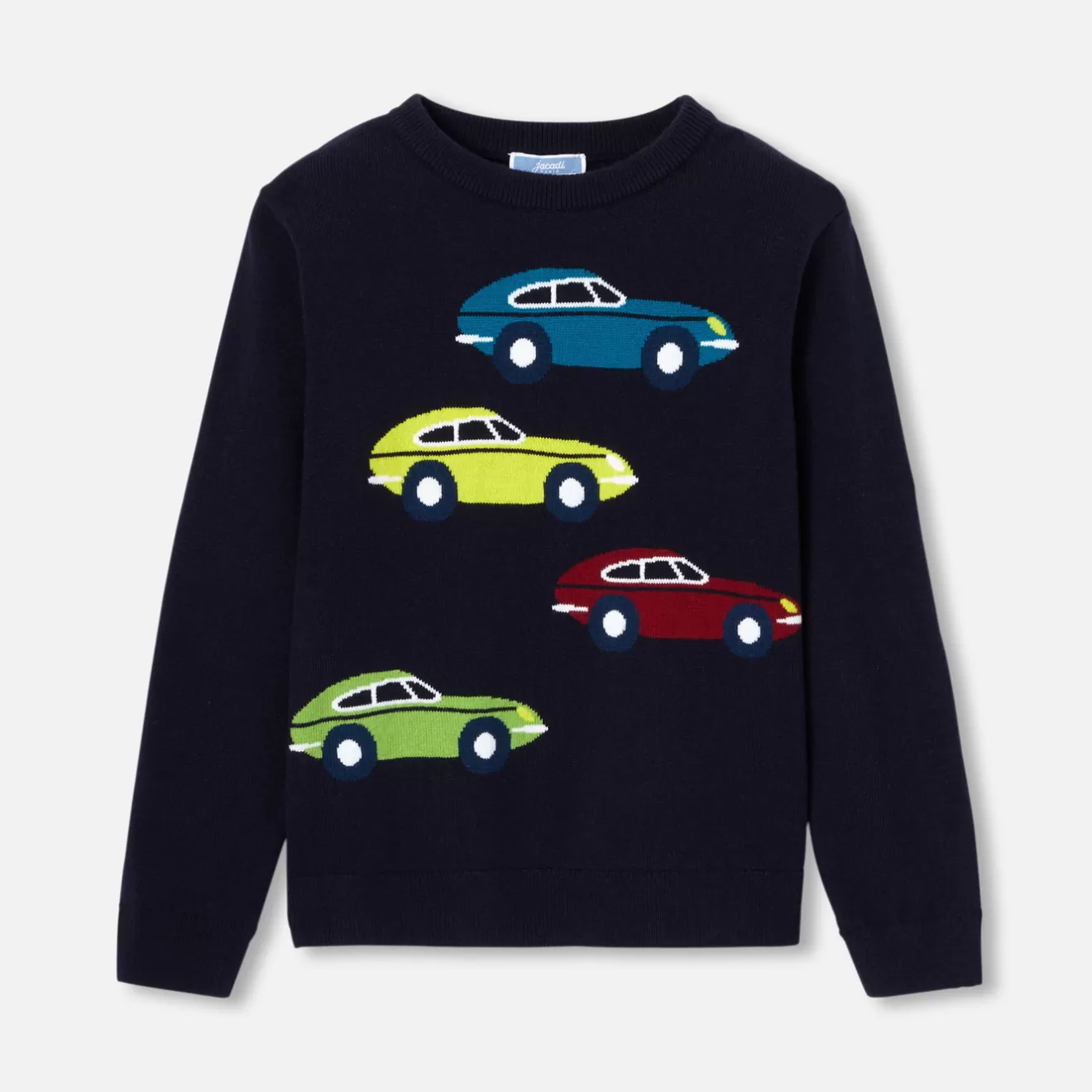 BOY Jacadi Sweaters, Sweatshirts And Cardigans | Boy car intarsia sweater