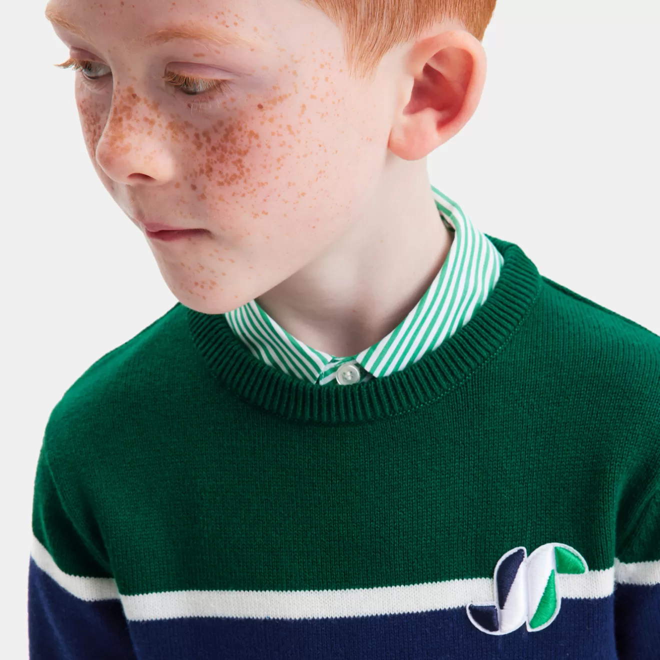 BOY Jacadi Sweaters, Sweatshirts And Cardigans | Boy color block sweater