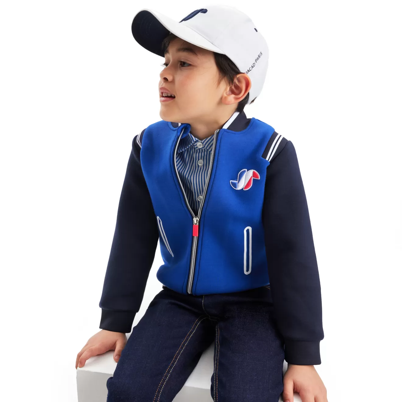 BOY Jacadi Sweaters, Sweatshirts And Cardigans | Boy Varsity cardigan