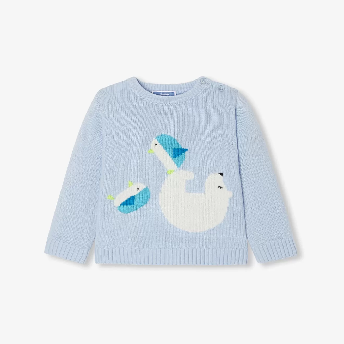 BOY Jacadi Sweaters, Sweatshirts And Cardigans | Fancy Intarsia baby boy sweater