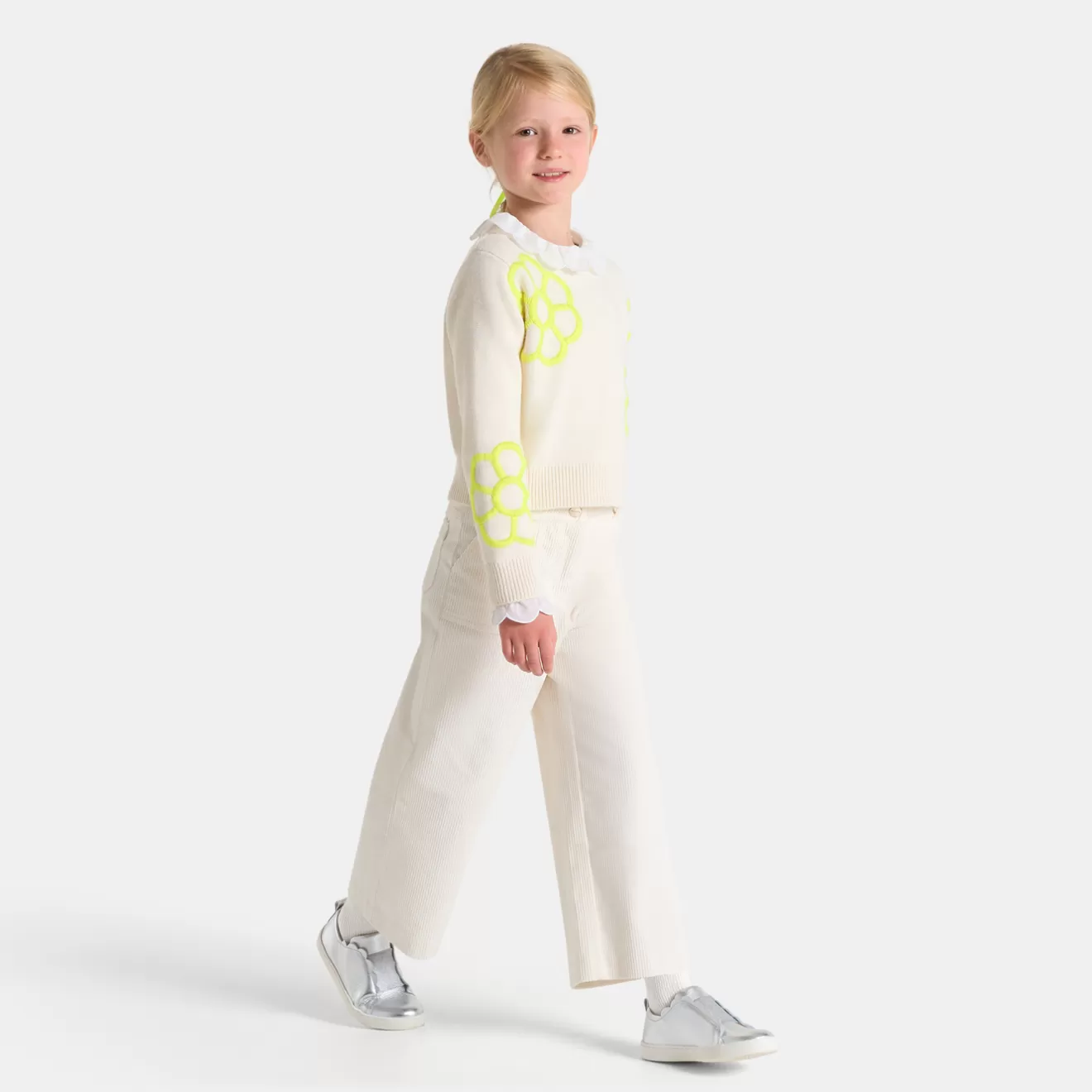 Jacadi Pants And Sweatpants | Girl corduroy wide-leg trousers