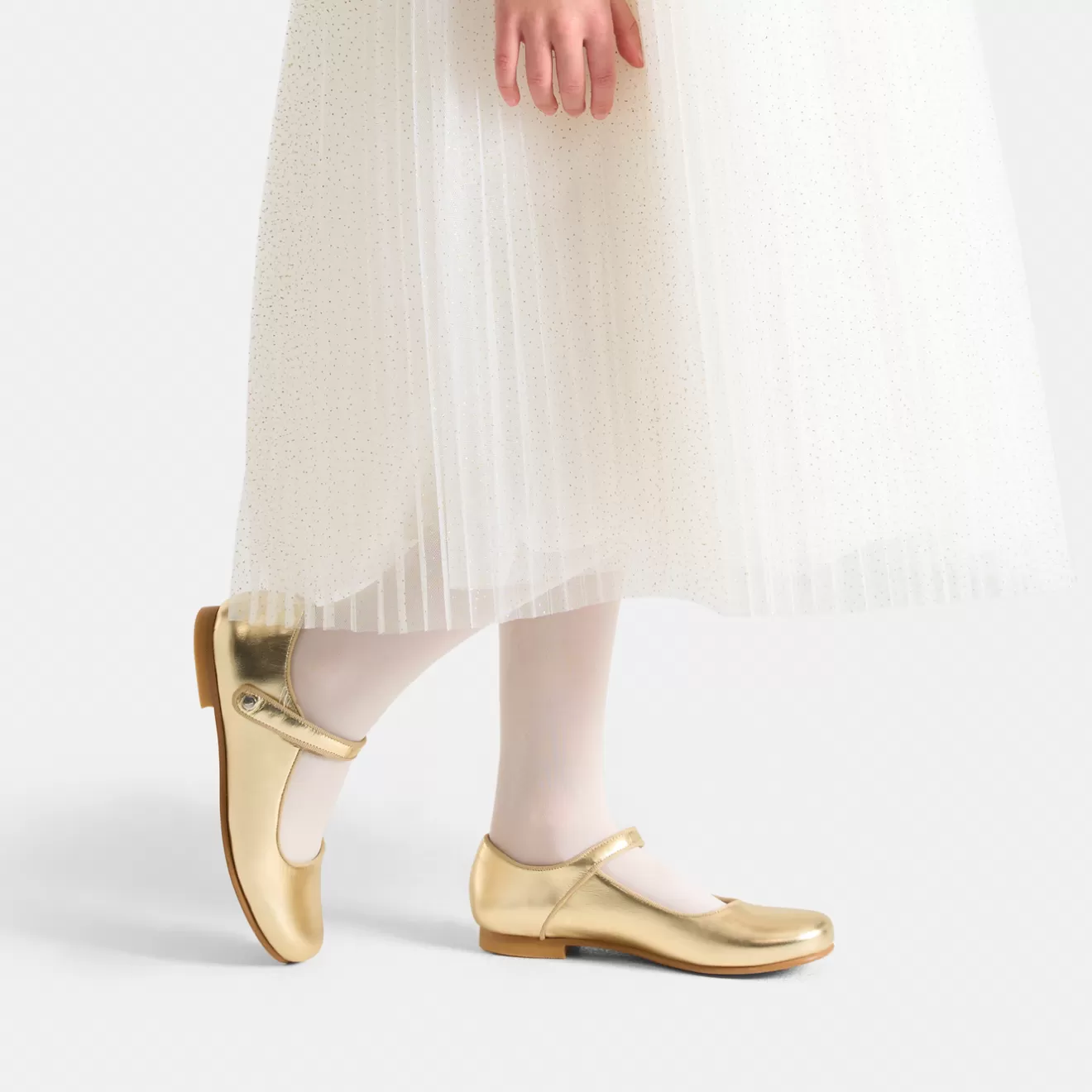 Jacadi Mary Janes, T-Straps And Ballet Flats | Girl glazed leather Mary Janes