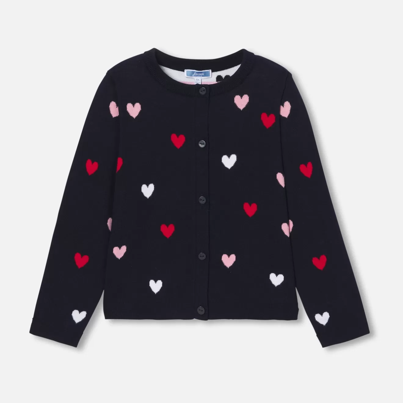 Jacadi Cardigans, Sweaters And Sweatshirts | Girl heart jacquard cardigan