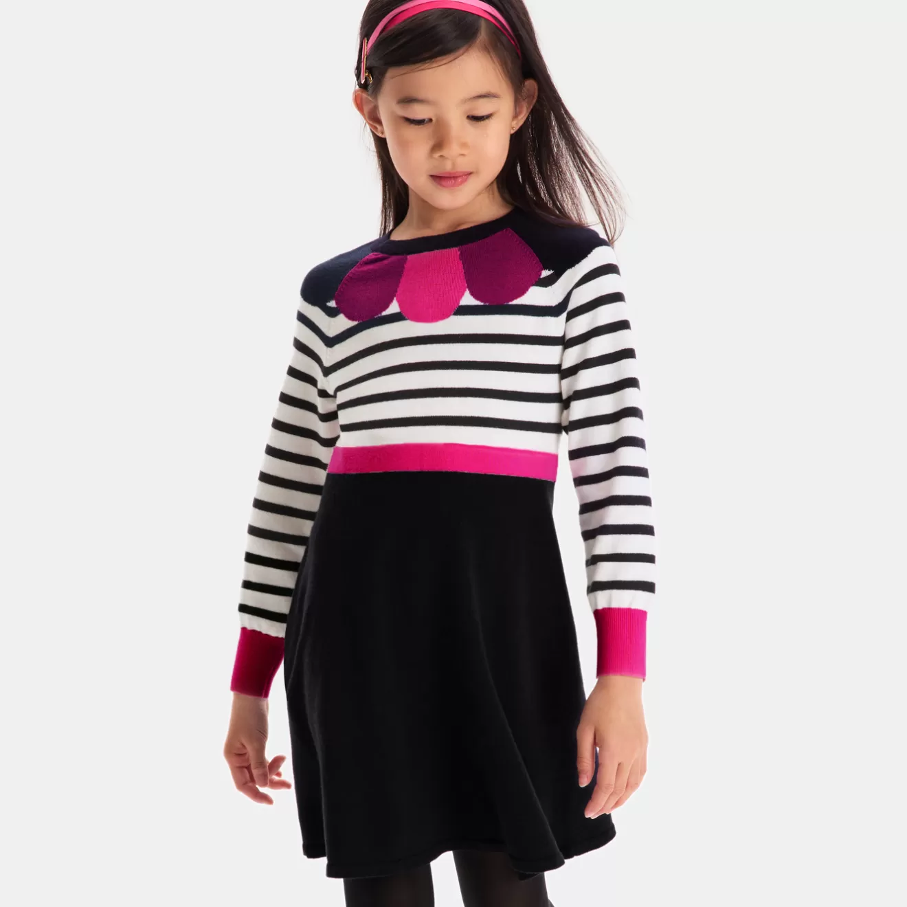 girl_longsleeved_dress_2.webp Jacadi Dresses And Skirts | Girl long-sleeved dress