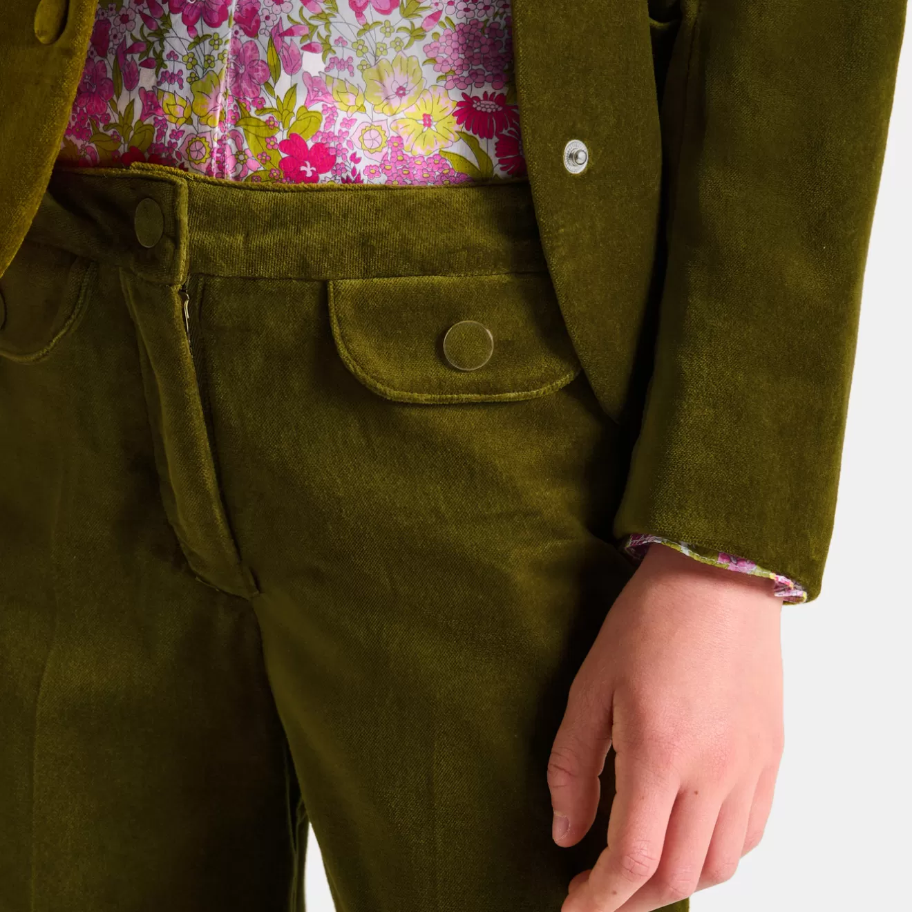 Jacadi Pants And Sweatpants | Girl wide-leg velour trousers