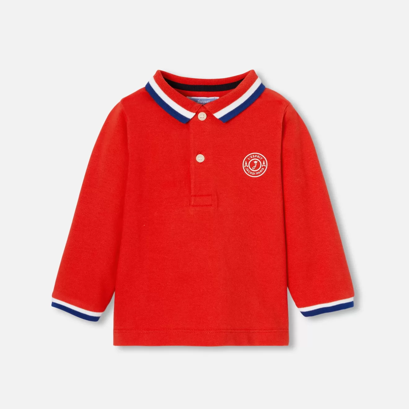 BOY Jacadi Polos And T-Shirts | Long-sleeved baby boy polo shirt