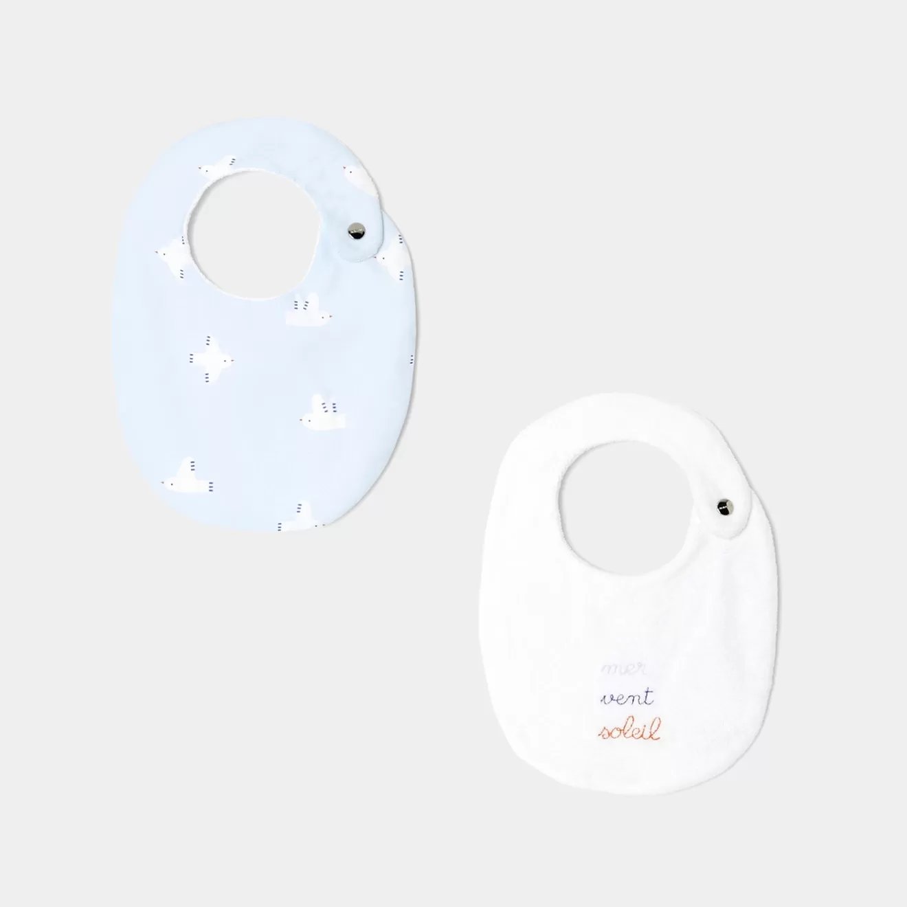 Jacadi Bibs And Swaddling Cloths | Set of baby bibs